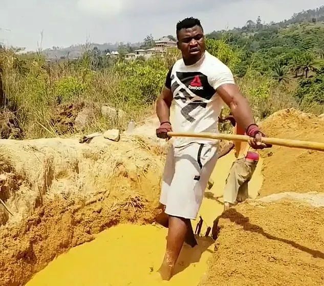 Francis at the sand mine